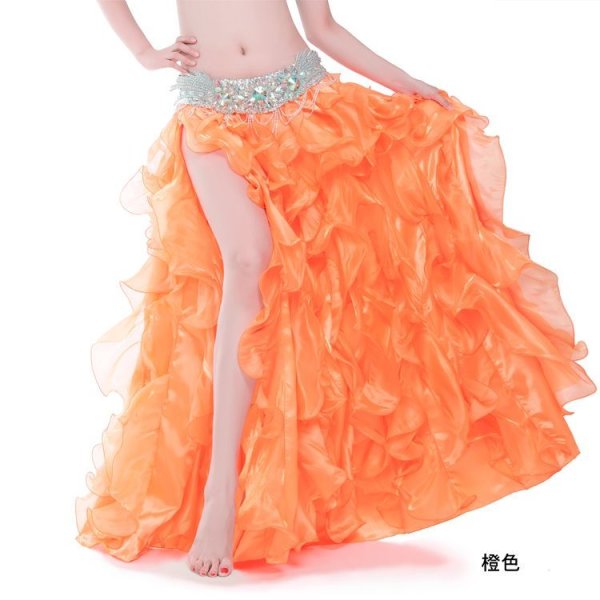 画像4: ベリーダンススカート--スリットスカートQ6027 (4)