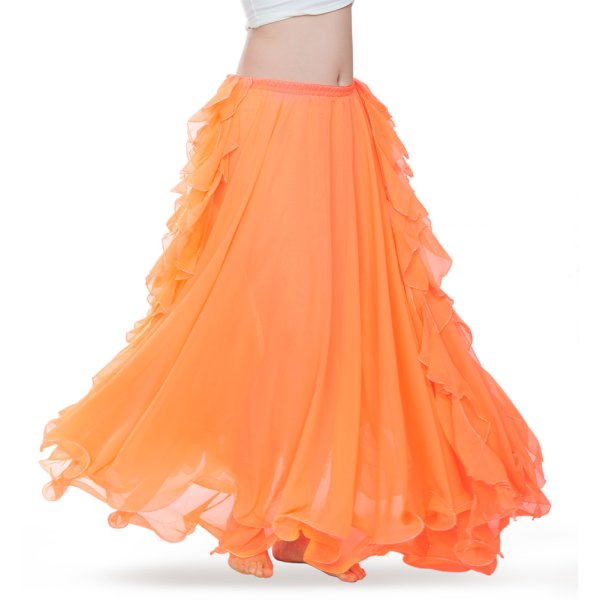 画像2: ベリーダンススカート--スリットスカートQ6001 (2)