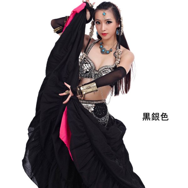 画像2: ベリーダンス衣装コスチュームS13--ブラ+ベルト 2点セット838 (2)