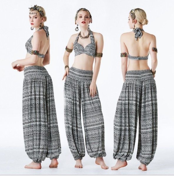 画像2: ベリーダンス衣装コスチューム--発表会用★2点セットWK01676 (2)