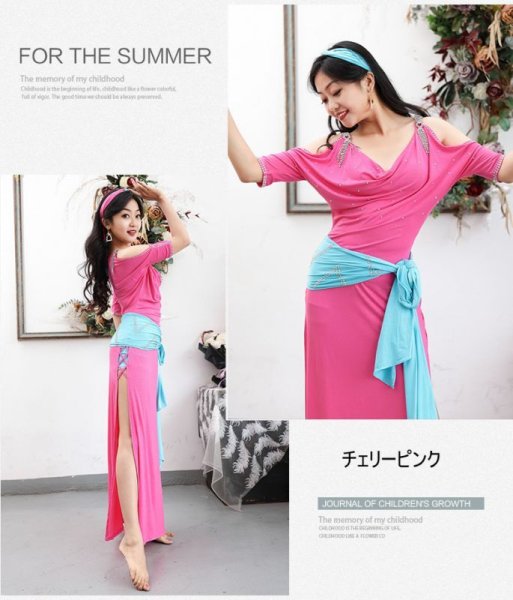 画像4: ベリーダンス衣装コスチューム--「多色可」7点セットT5569 (4)