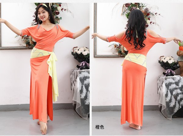 画像3: ベリーダンス衣装コスチューム--「多色可」7点セットT5569 (3)