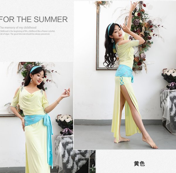 画像6: ベリーダンス衣装コスチューム--「多色可」7点セットT5569 (6)