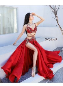 ベリーダンス衣装コスチューム--ブラ＋スカートYC084 - DanceQueen踊姫