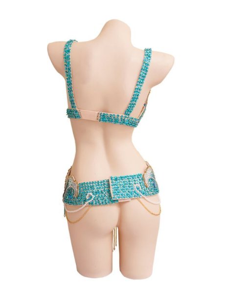 画像2: ベリーダンス衣装コスチューム--発表会用★2点セット121385 (2)