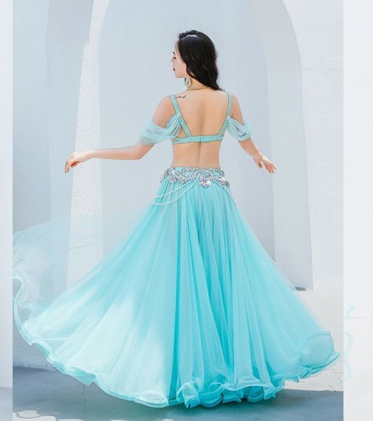 画像3: ベリーダンス衣装コスチューム--ブラ＋スカートYC093 (3)