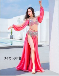 ベリーダンス衣装コスチューム--ブラ＋スカートYC096 - DanceQueen踊姫