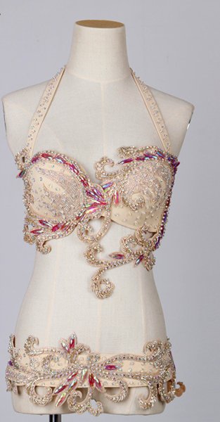 画像5: ベリーダンスコスチューム -２点セットWJ01477 Dカップあり (5)