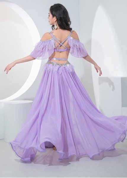 画像3: ベリーダンス衣装コスチューム--ブラ＋スカートYC105 (3)