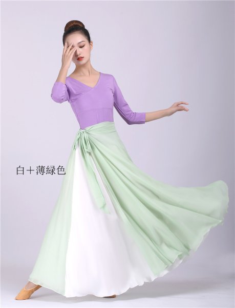 画像10: ベリーダンススカート--スカートQZ007 長さ80-105CM (10)