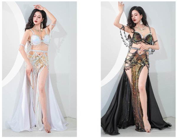 画像4: ベリーダンス衣装コスチュームYC101 (4)