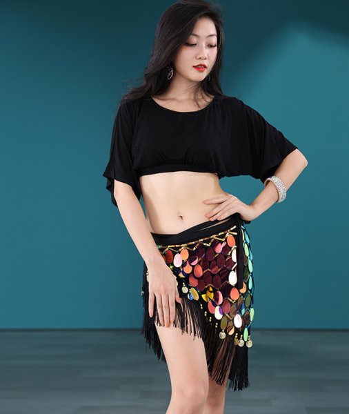 画像7: ベリーダンススカーフ--「多色可」スカーフスカートY1010 (7)