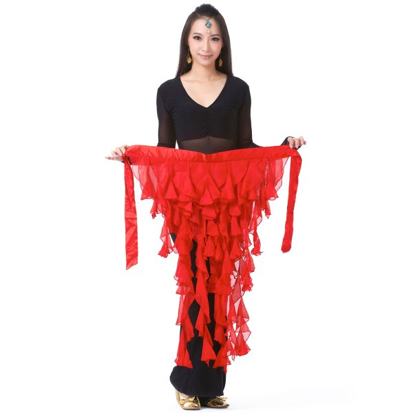 画像8: ベリーダンススカーフD01--「多色可」ヒップスカーフ (8)