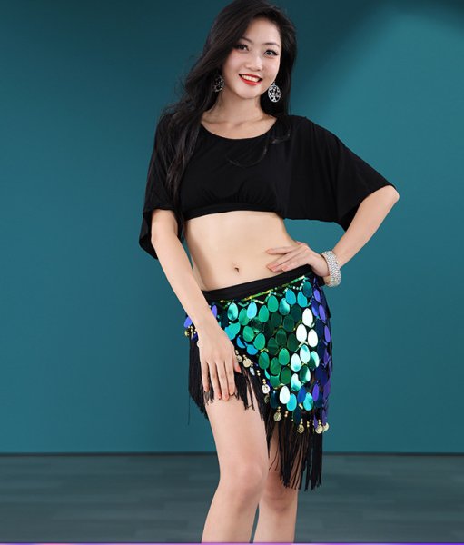 画像6: ベリーダンススカーフ--「多色可」スカーフスカートY1010 (6)