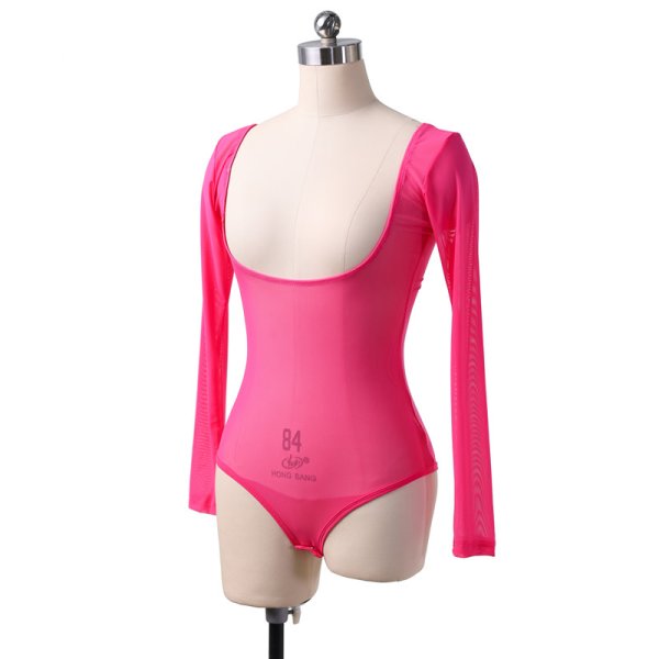 画像5: レオタードSF001 長袖(ブラが見せるタイプ) (5)