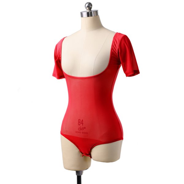 画像4: レオタードSF002　半袖（ブラが見せるタイプ） (4)