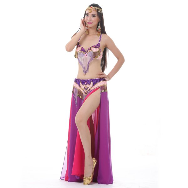 画像5: ベリーダンスコスチュームセット-ブラ+ベルト2点セット868# (5)