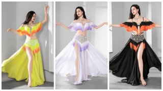 Queen ベリーダンス衣装 ベリーダンス衣装コスチューム--ブラ＋スカートYC096 - DanceQueen踊姫