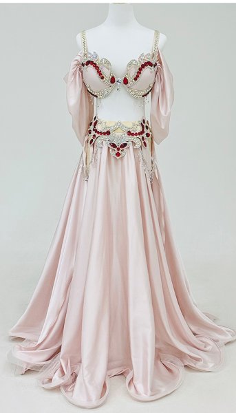 画像3: ベリーダンス衣装コスチューム--ブラ＋スカートYC107 (3)