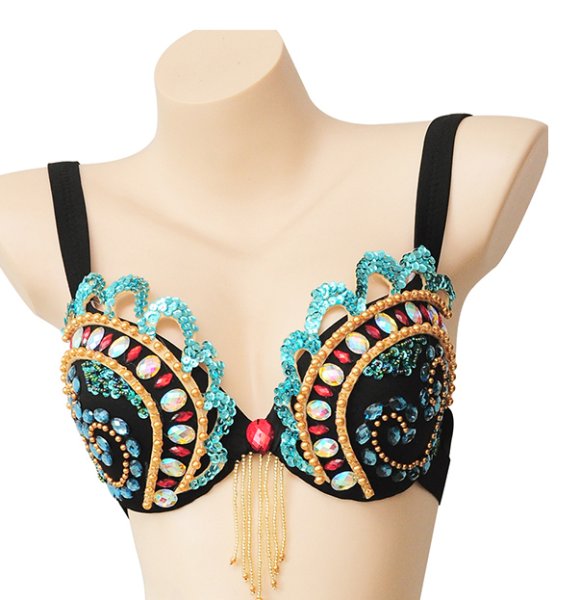 画像3: ベリーダンス衣装コスチューム--発表会用★2点セット124729 (3)