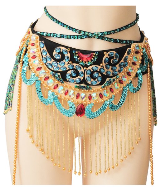 画像4: ベリーダンス衣装コスチューム--発表会用★2点セット124729 (4)