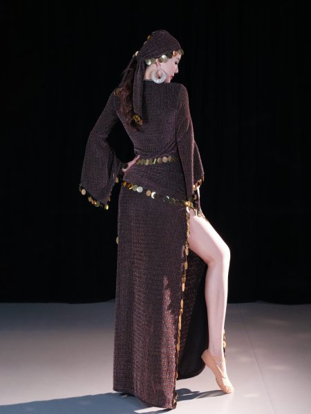 画像7: ベリーダンスコスチューム -saidiワンピース4点セット5098 (7)