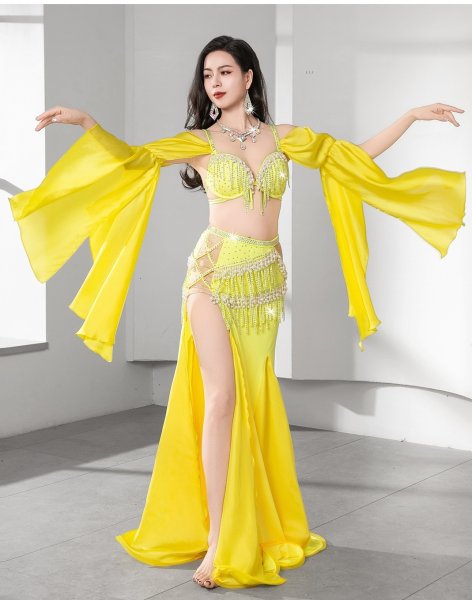 画像3: ベリーダンス衣装コスチューム--ブラ＋スカートYC120 (3)