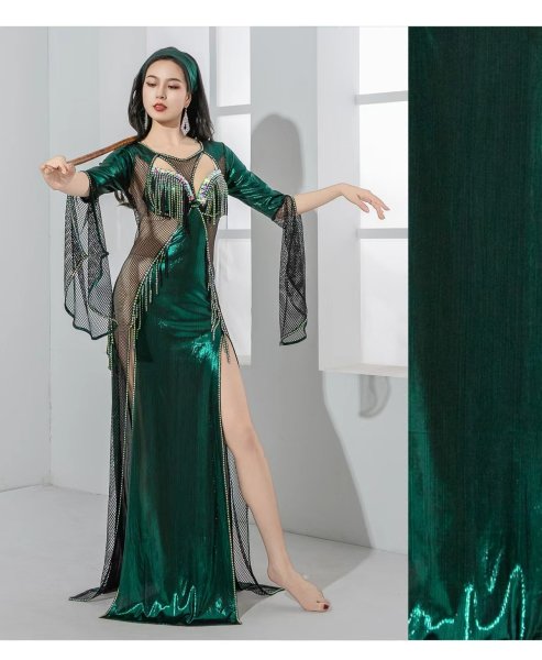 画像4: ベリーダンスコスチューム -発表会用-saidiワンピースYC119 (4)